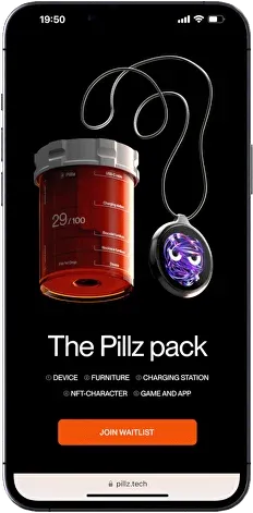 Pillz Inc.: дизайн сайта hardware-стартапа